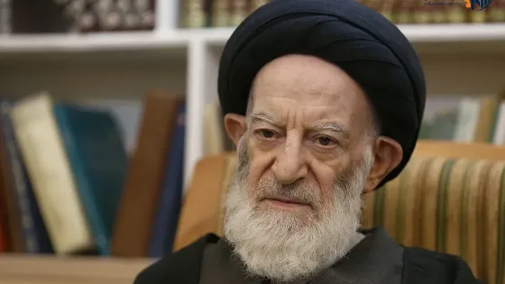 تصاویری از تشرف مرحوم آیت الله شبیری زنجانی به حرم بانوی کرامت